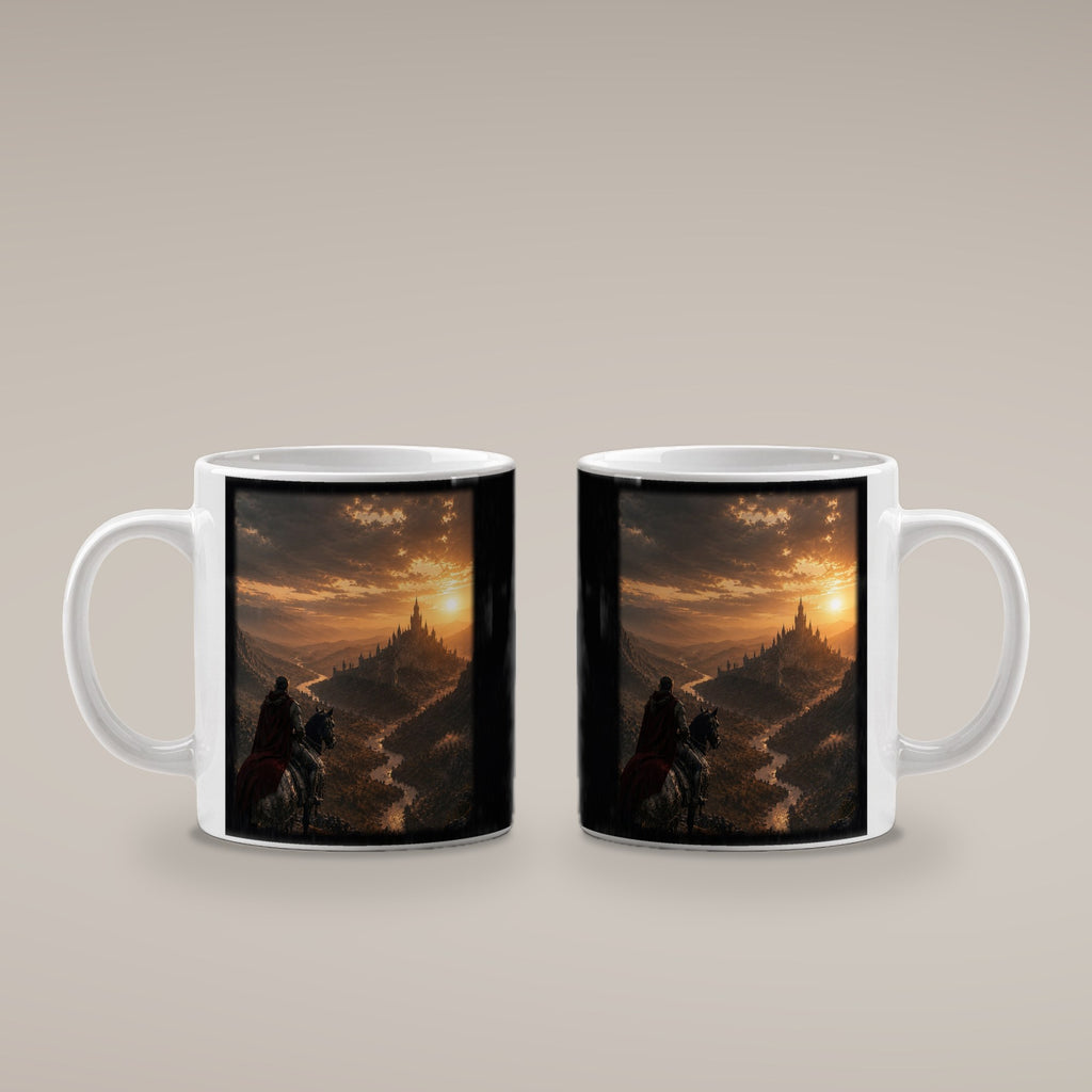 Der lange Weg heim – weiße Tasse, beide Seiten bedruckt