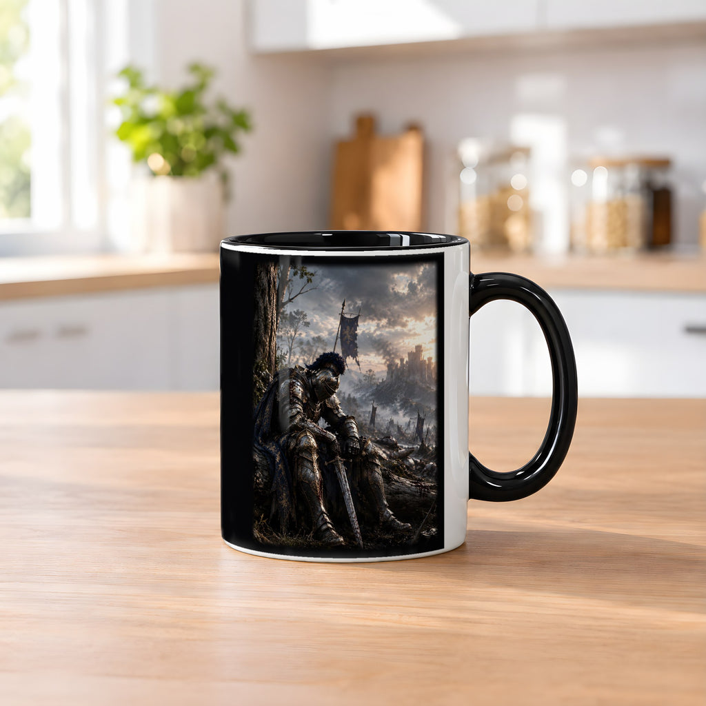 Nach der Schlacht – Tasse innen schwarz, auf dem Küchentresen