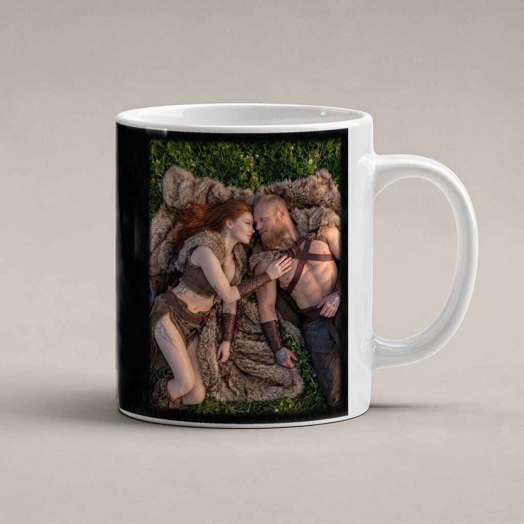 Nur wir zwei – weiße Tasse, freigestellt