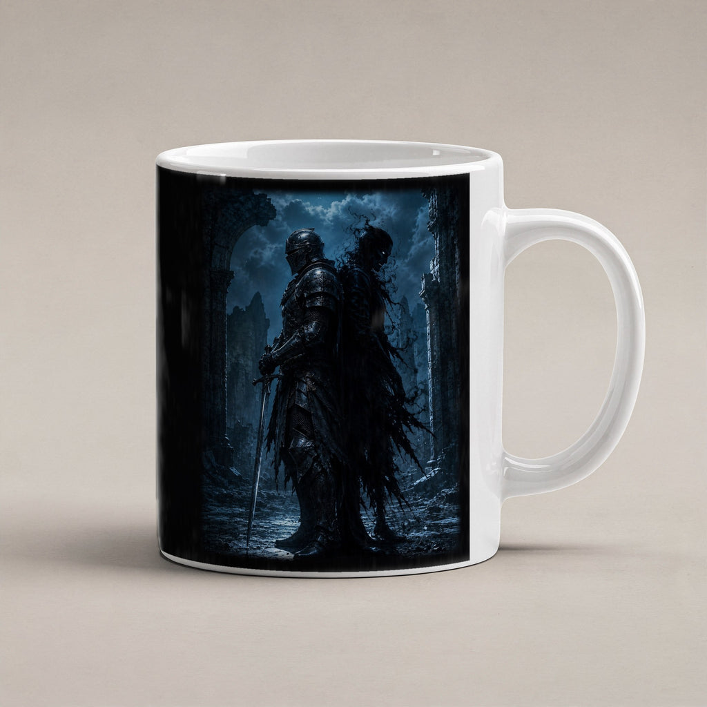 Der Pakt mit dem Tod – weiße Tasse, freigestellt