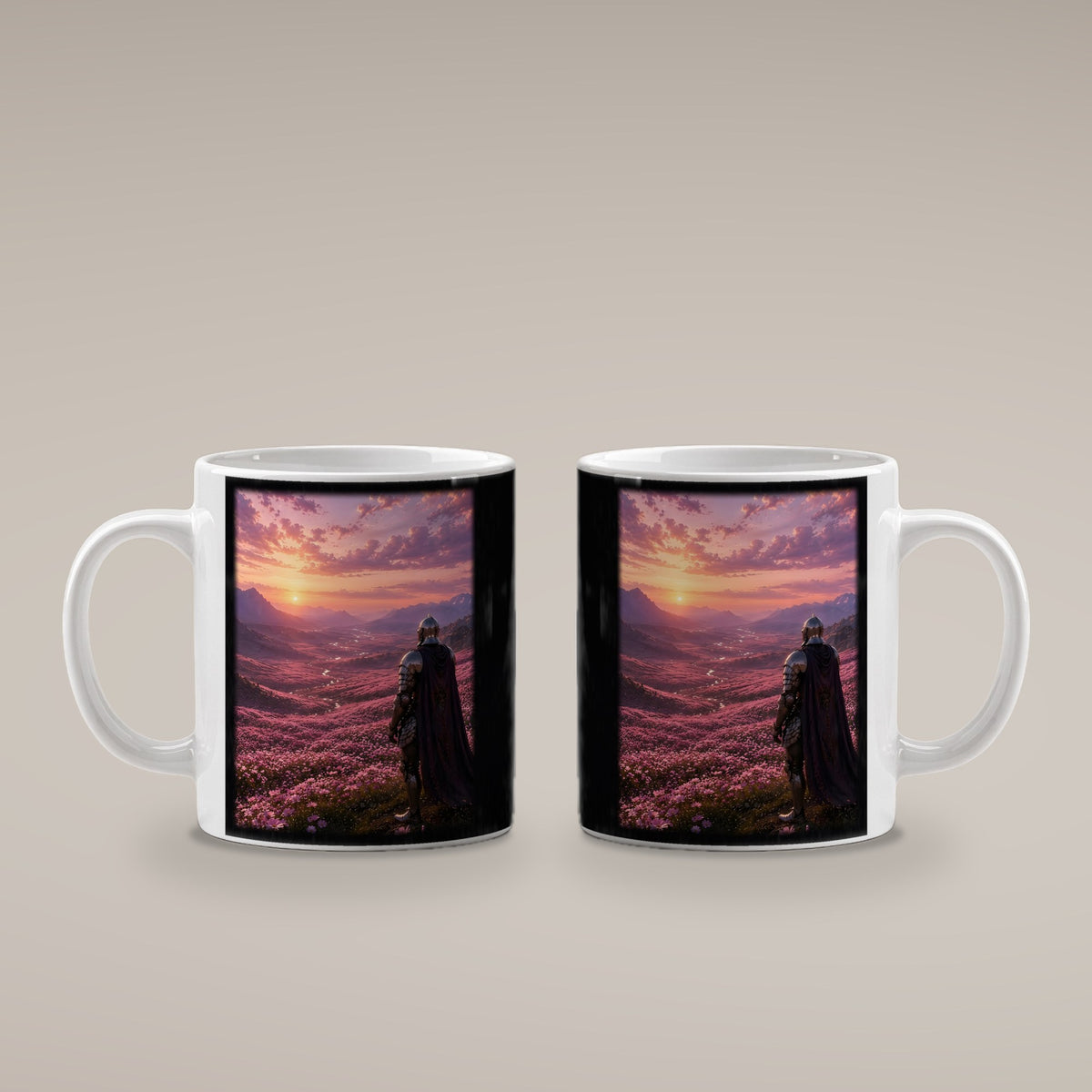Das Purpurtal – weiße Tasse, beide Seiten bedruckt