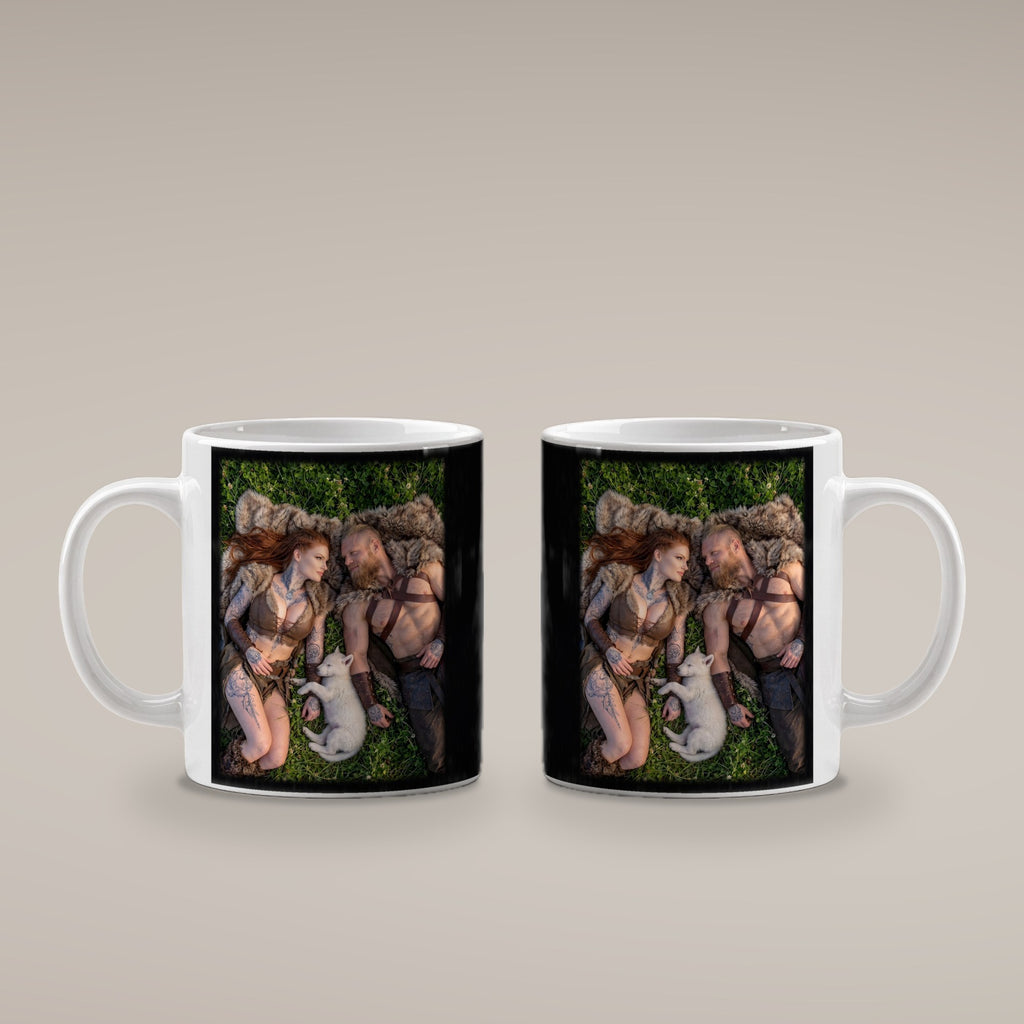 Mittagsruhe – weiße Tasse, beide Seiten bedruckt