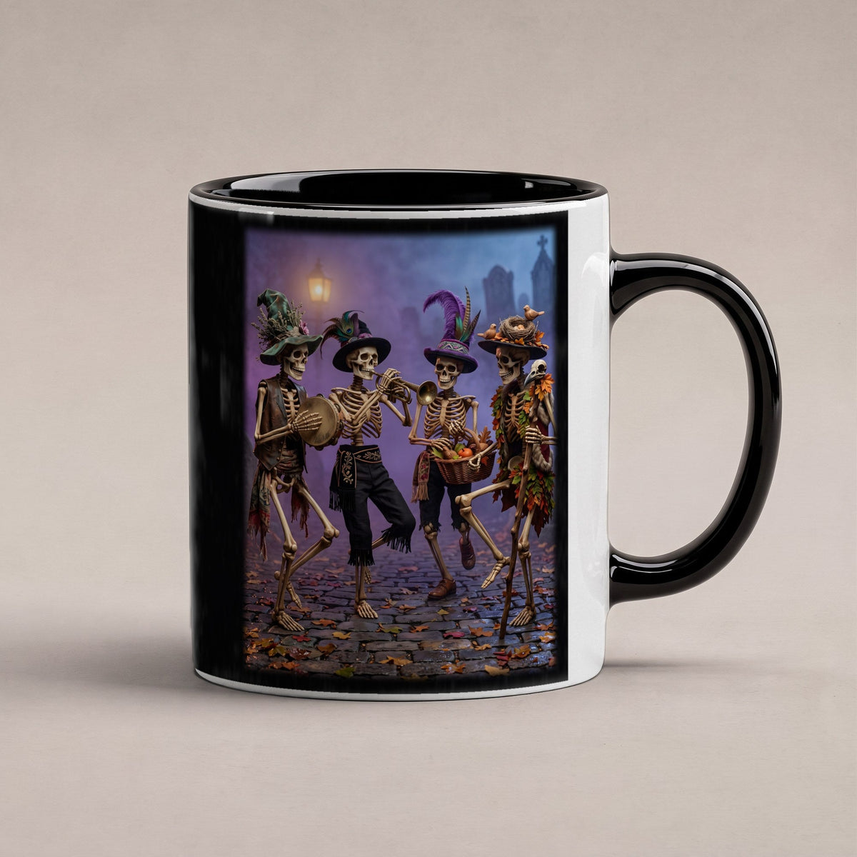 Die Knochenkapelle – Tasse innen schwarz, freigestellt