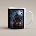 Der Skelett-Jarl – weiße Tasse, freigestellt