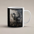 Der Silberritter – weiße Tasse, freigestellt