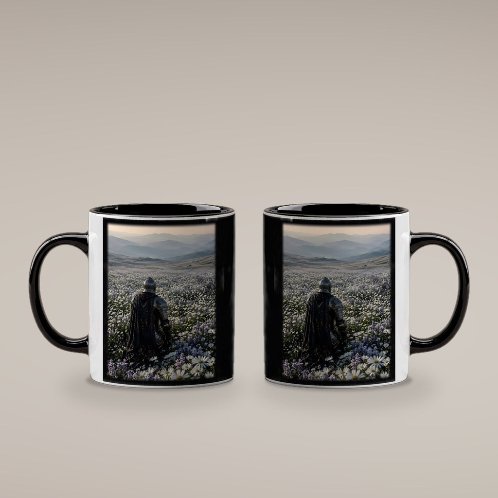 Der stille Morgen – Tasse innen schwarz, beide Seiten bedruckt