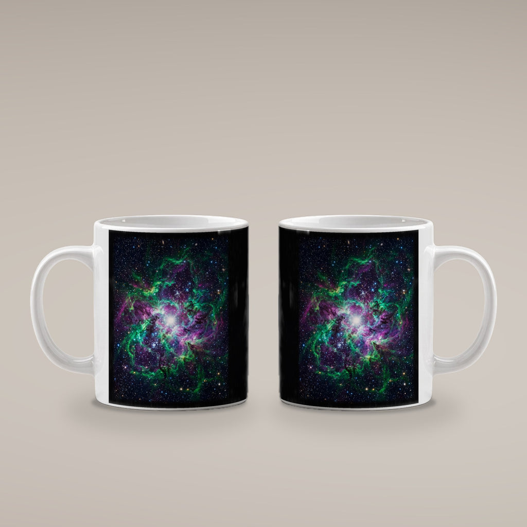 Der Smaragdnebel – weiße Tasse, beide Seiten bedruckt
