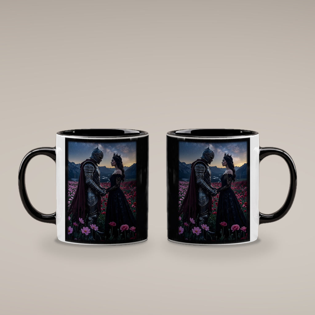 Der Sternenschwur – Tasse innen schwarz, beide Seiten bedruckt