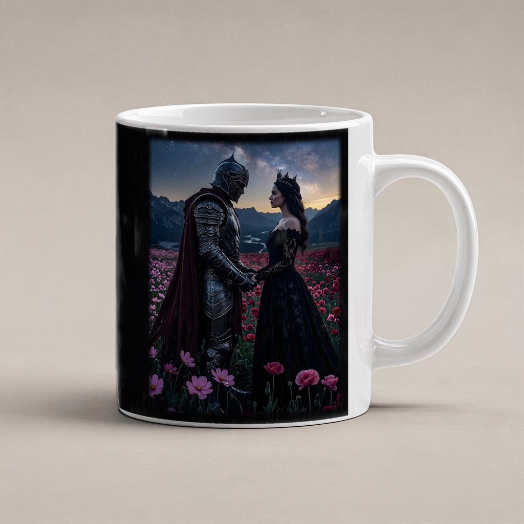 Der Sternenschwur – weiße Tasse, freigestellt