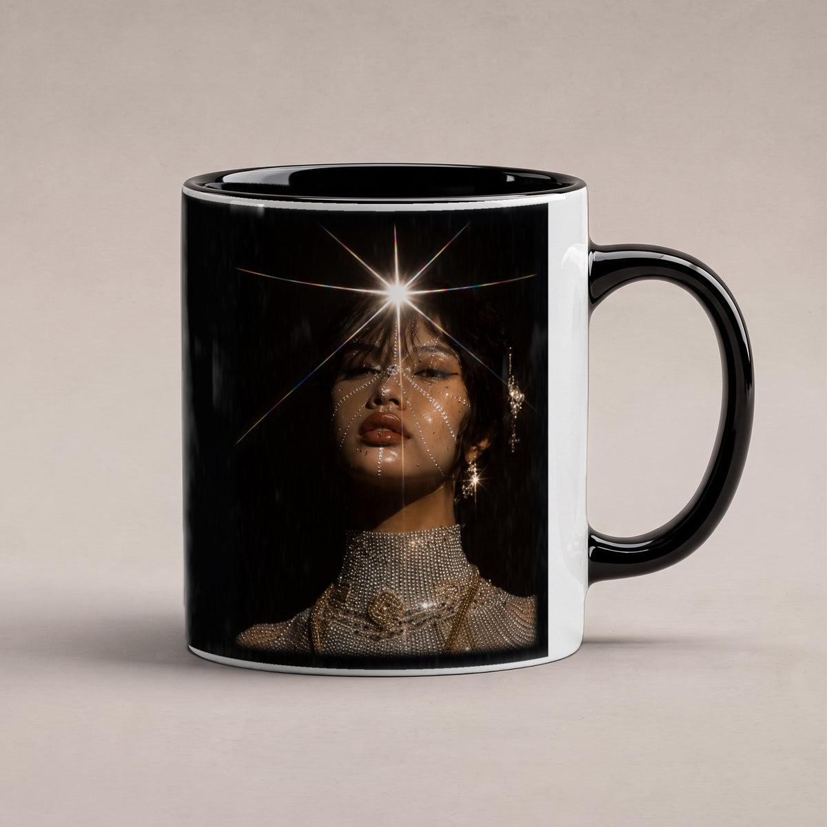 Sternennova – Tasse innen schwarz, freigestellt