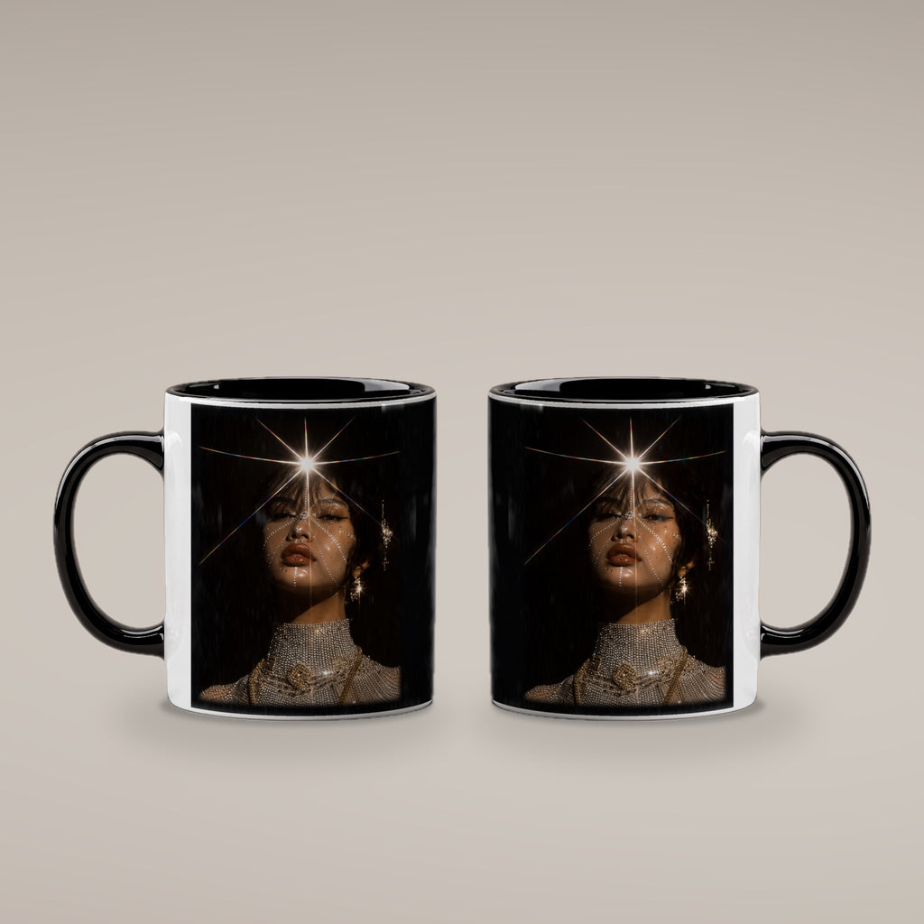 Sternennova – Tasse innen schwarz, beide Seiten bedruckt