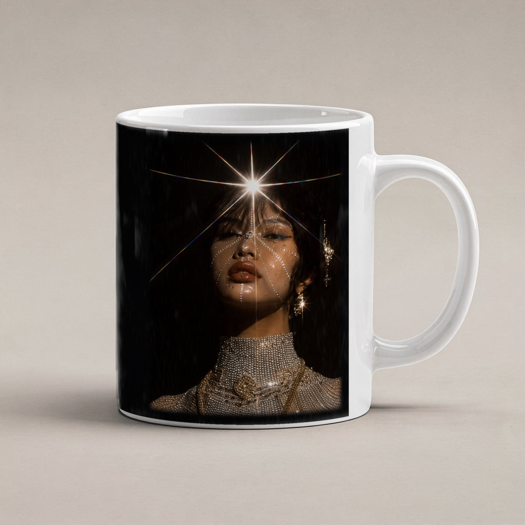 Sternennova – weiße Tasse, freigestellt