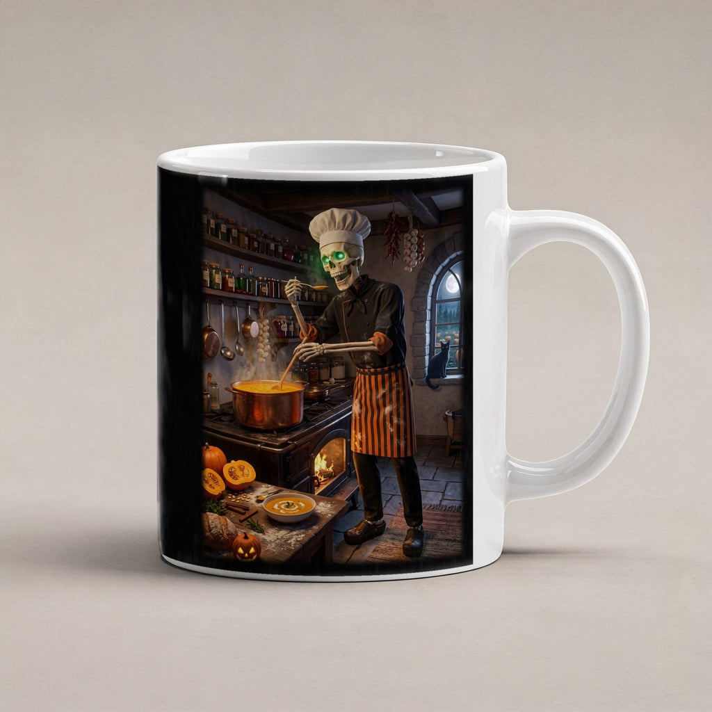 Der Suppenkoch – weiße Tasse, freigestellt