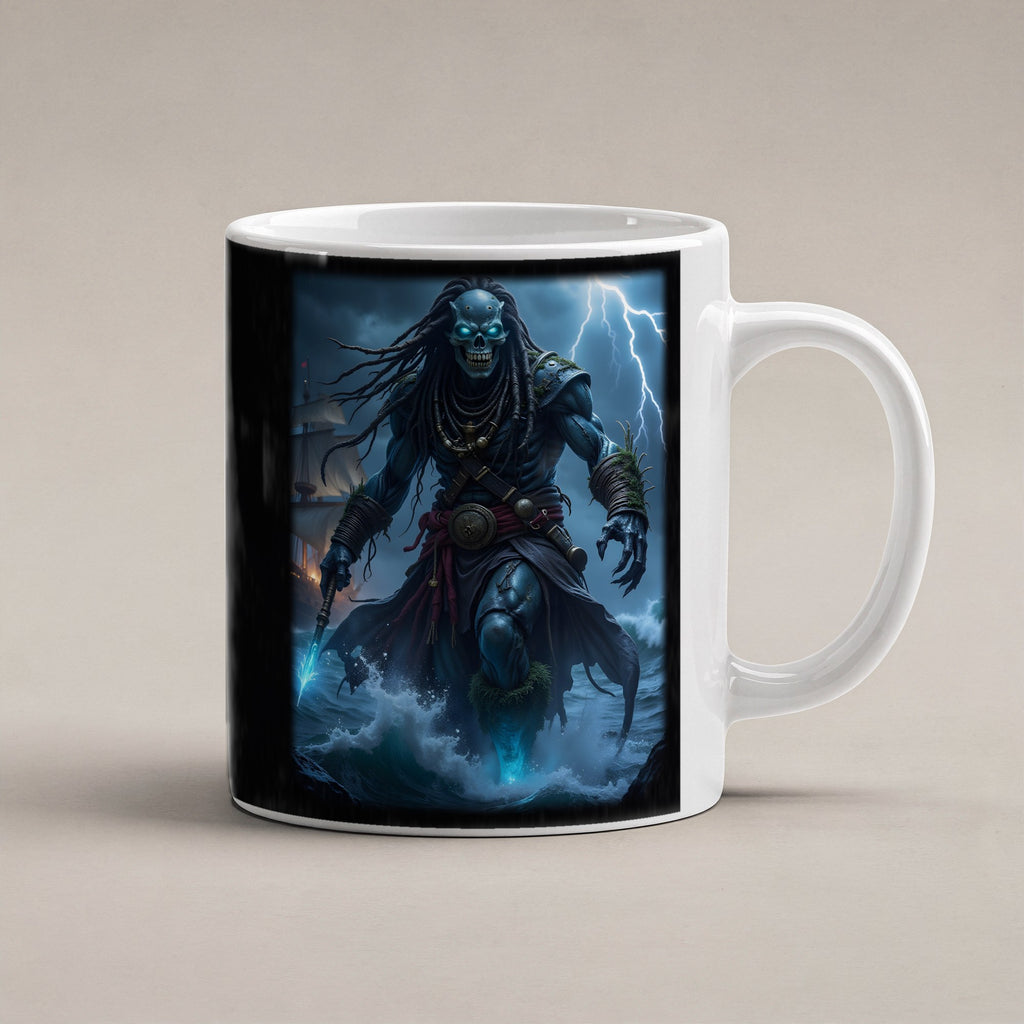 Der Sturmkapitän – weiße Tasse, freigestellt