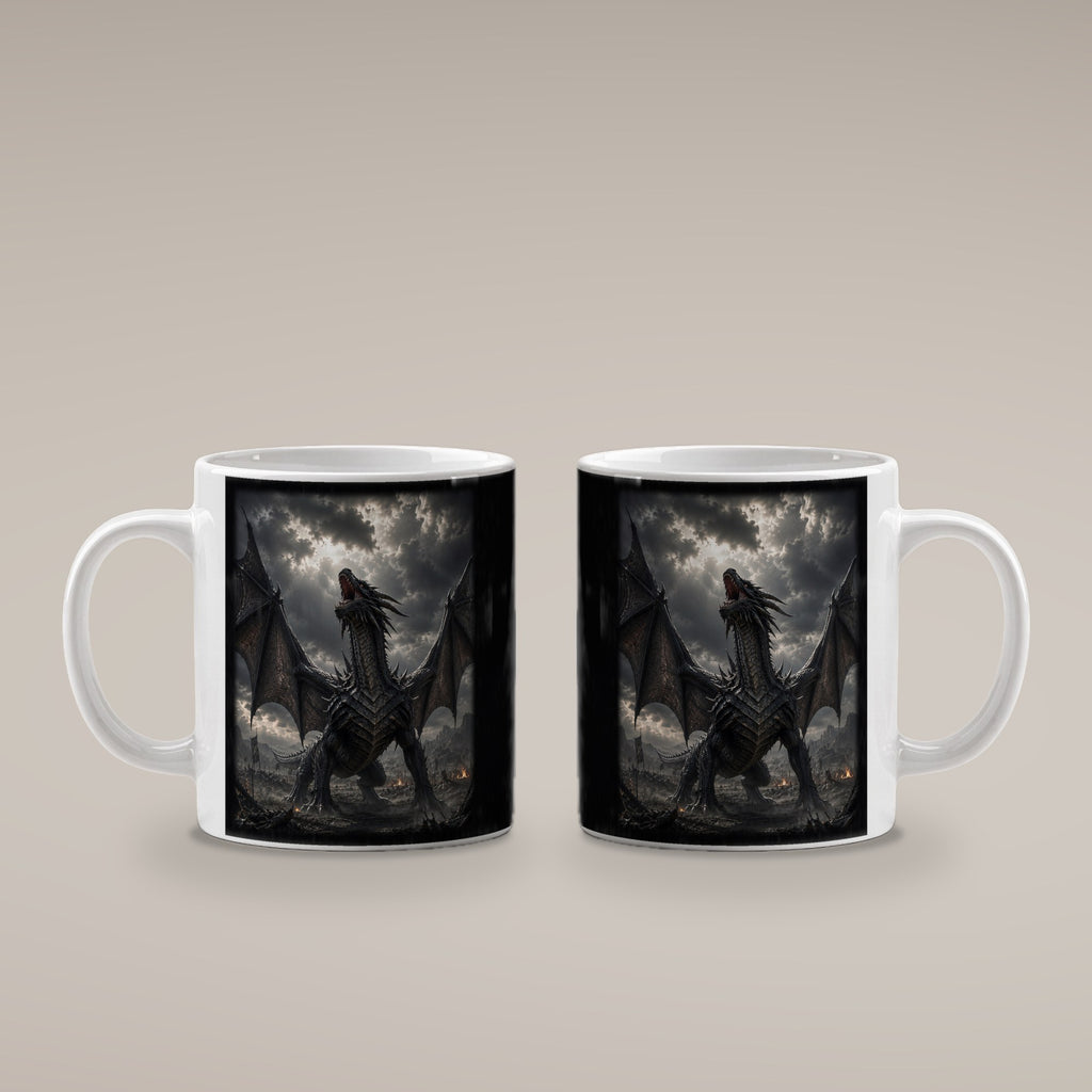 Der Sturmschrei – weiße Tasse, beide Seiten bedruckt