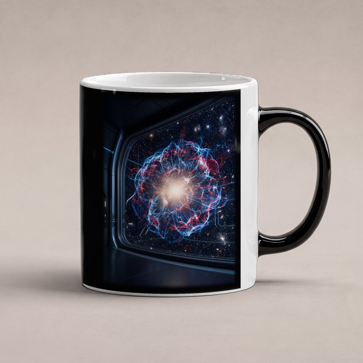 Sternentod – Black Edition Zaubertasse mit Motiv (heiß), freigestellt