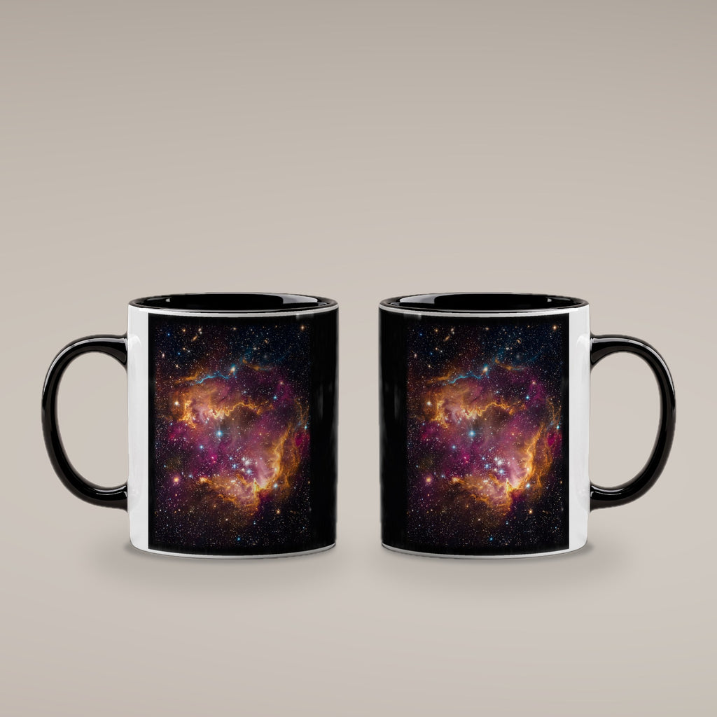 Die Sternenwiege – Tasse innen schwarz, beide Seiten bedruckt