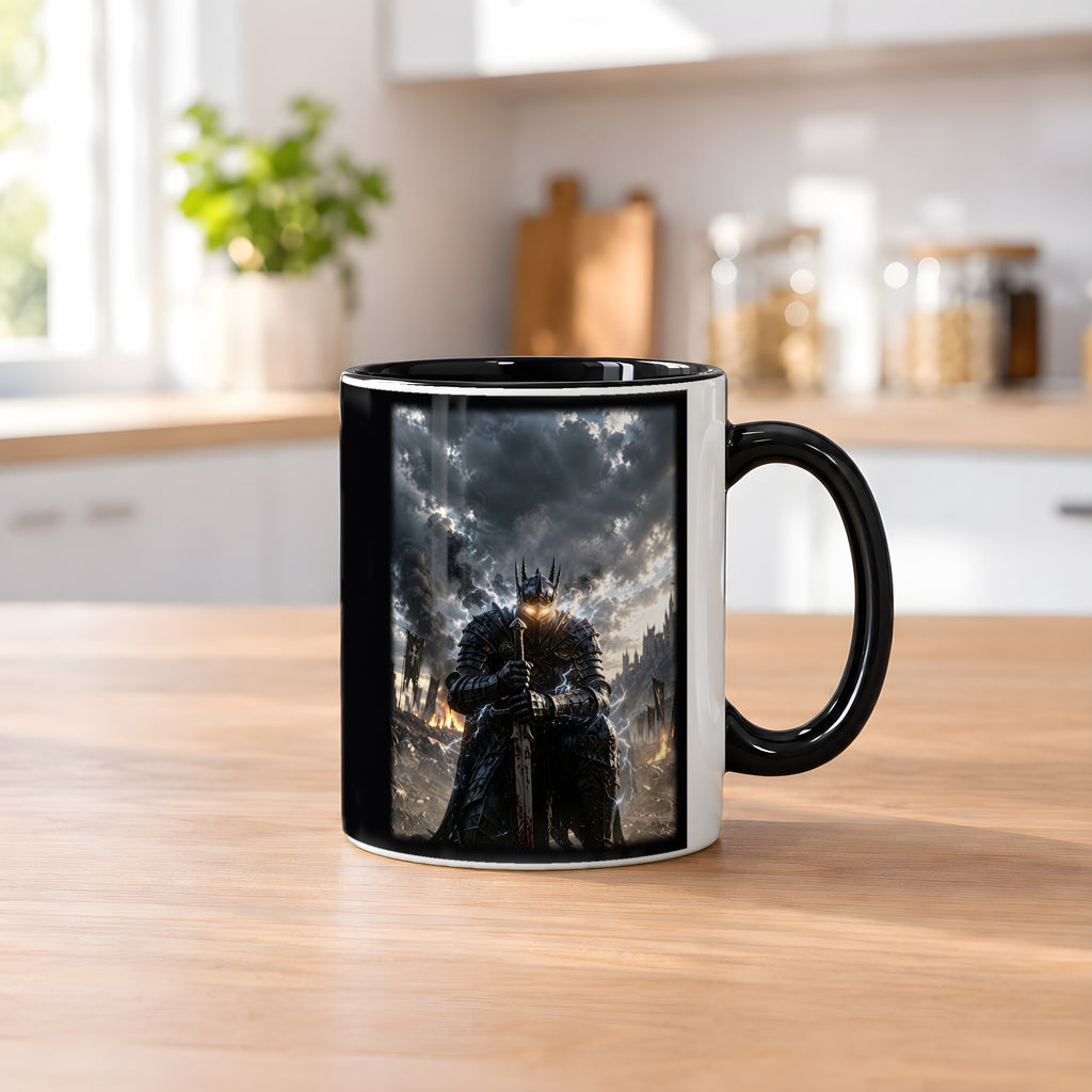 Der Sturmwächter – Tasse innen schwarz, auf dem Küchentresen