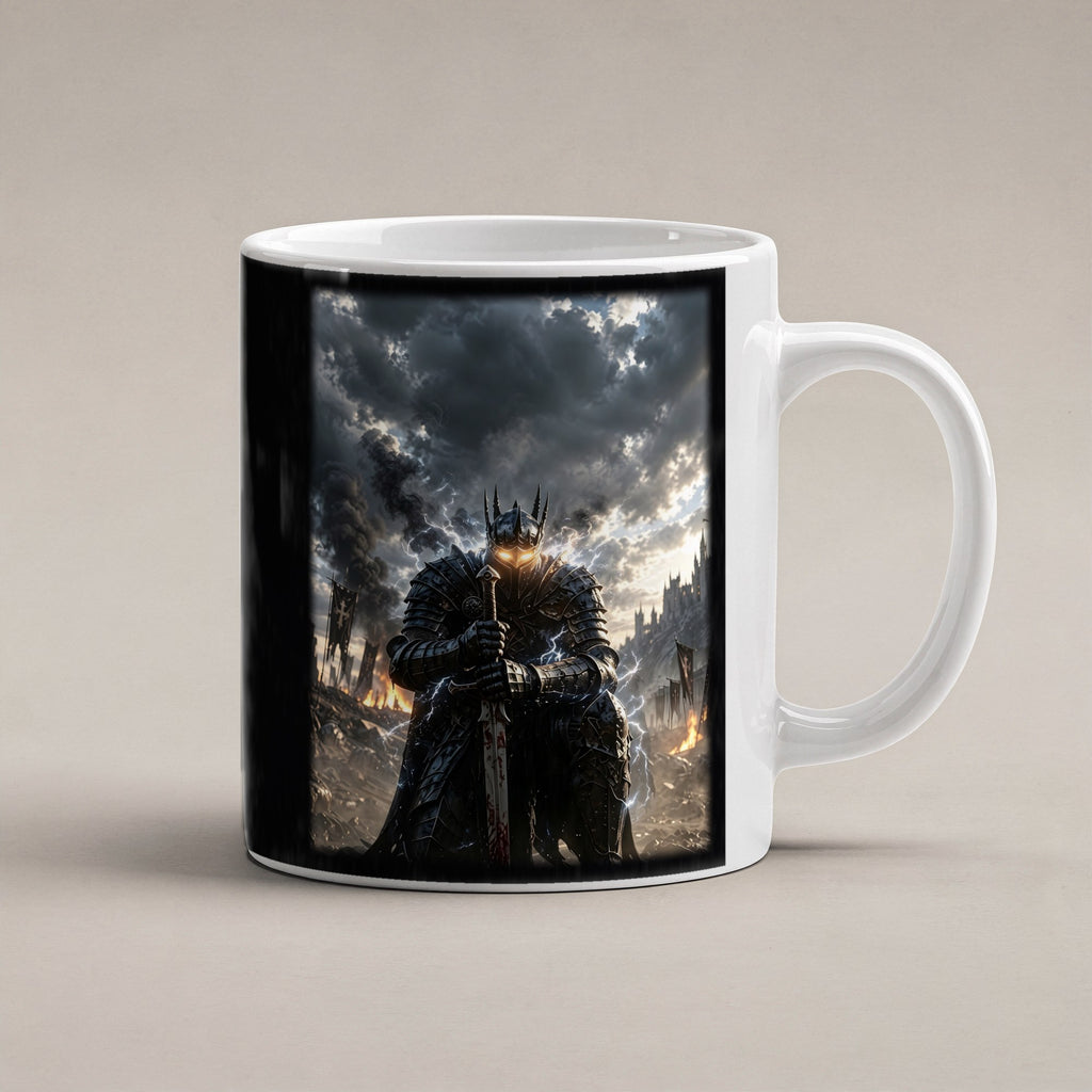Der Sturmwächter – weiße Tasse, freigestellt