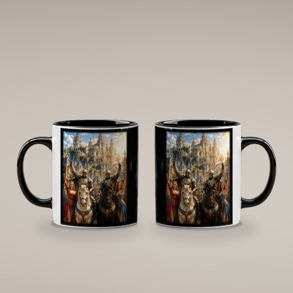 Der Tag des Sieges – Tasse innen schwarz, beide Seiten bedruckt