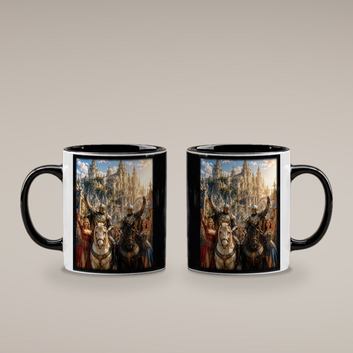 Der Tag des Sieges – Tasse innen schwarz, beide Seiten bedruckt
