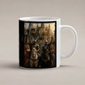 Der Triumphzug – weiße Tasse, freigestellt