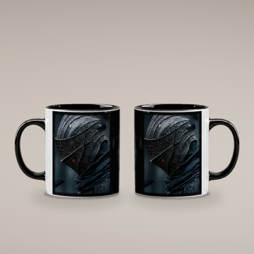 Tränen des Schwarzen Ritters – Tasse innen schwarz, beide Seiten bedruckt