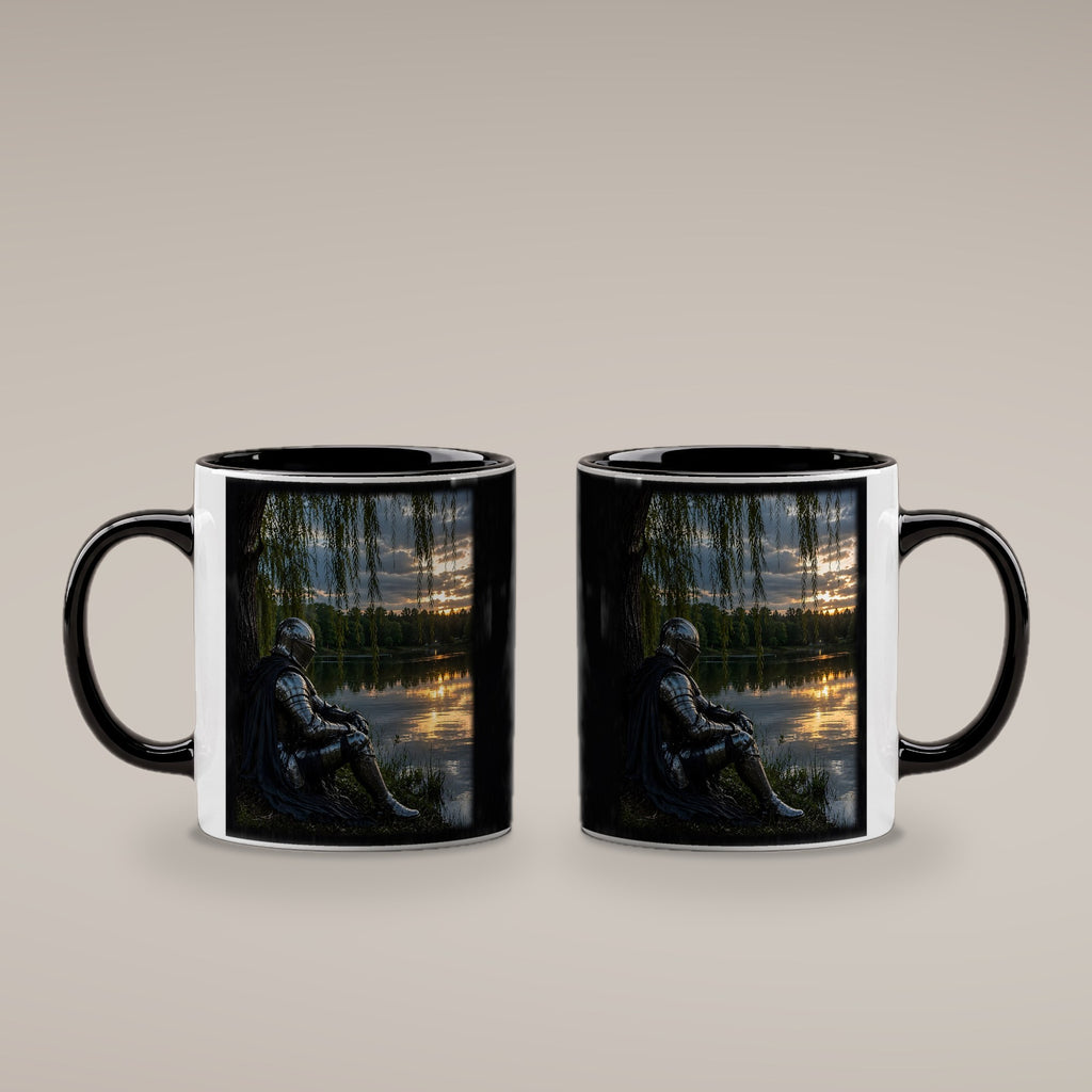 Unter der Weide – Tasse innen schwarz, beide Seiten bedruckt