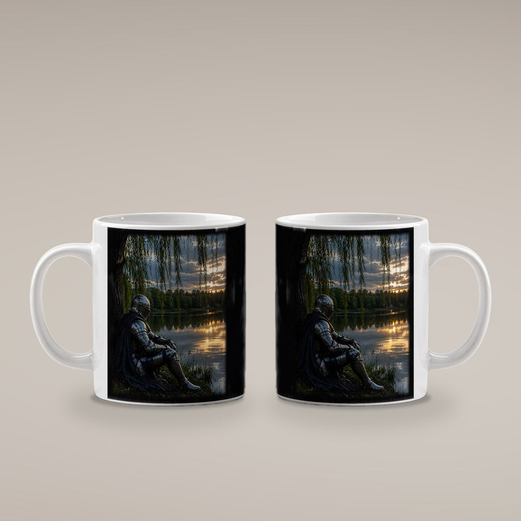 Unter der Weide – weiße Tasse, beide Seiten bedruckt