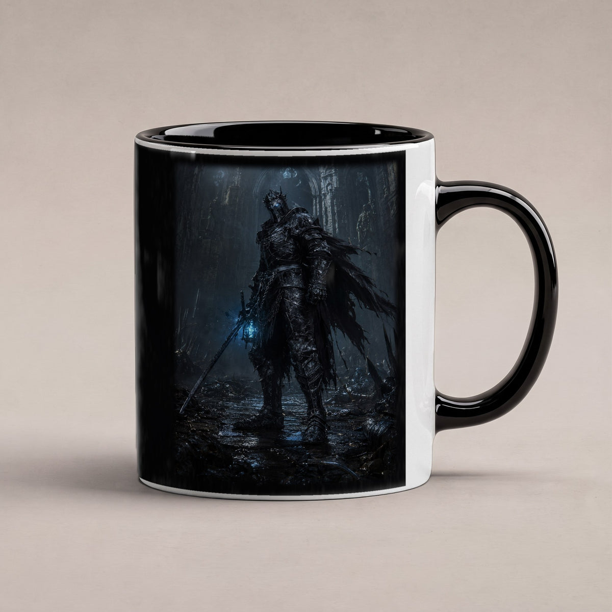 Der Untotenwächter – Tasse innen schwarz, freigestellt