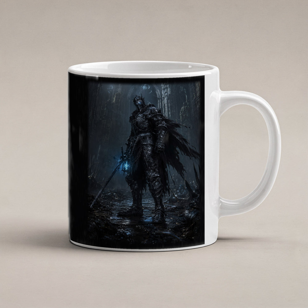 Der Untotenwächter – weiße Tasse, freigestellt