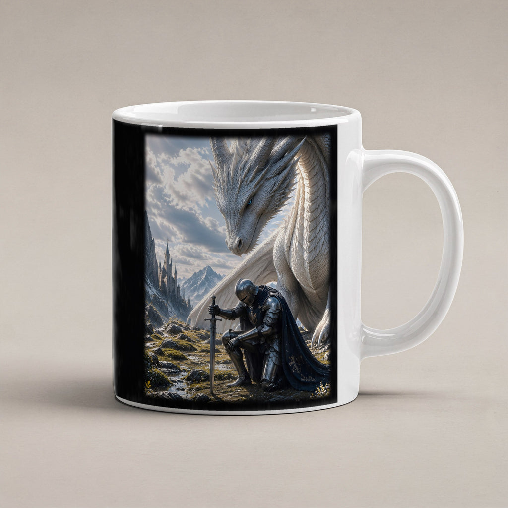 Unter weißen Schwingen – weiße Tasse, freigestellt
