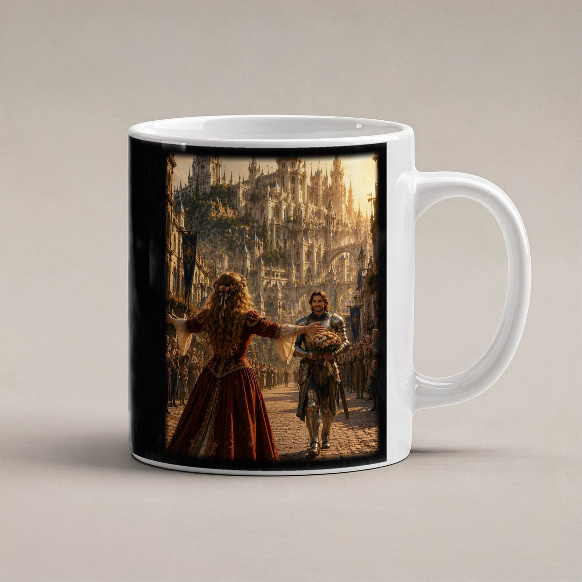 Das Wiedersehen – weiße Tasse, freigestellt