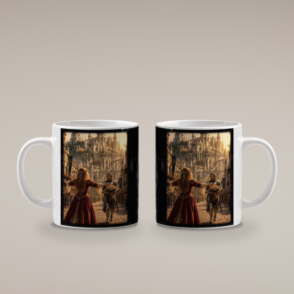 Das Wiedersehen – weiße Tasse, beide Seiten bedruckt