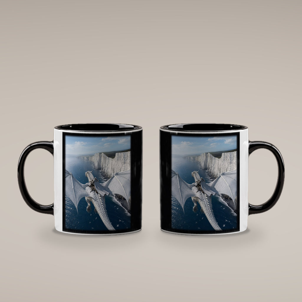 Der Wächter der Klippen – Tasse innen schwarz, beide Seiten bedruckt