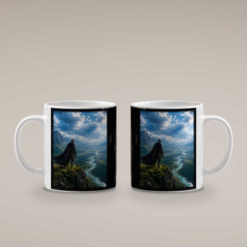 Das weite Land – weiße Tasse, beide Seiten bedruckt