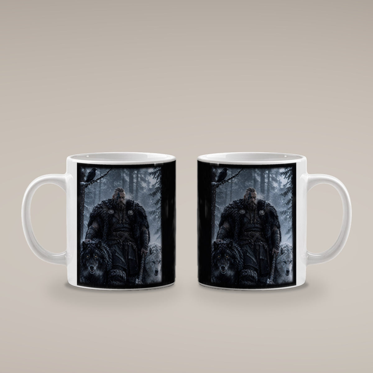 Die Wolfsmeute – weiße Tasse, beide Seiten bedruckt
