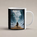 Der Wasserpfad – weiße Tasse, freigestellt