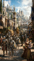 Die Goldene Stadt — Gerahmtes Wandbild