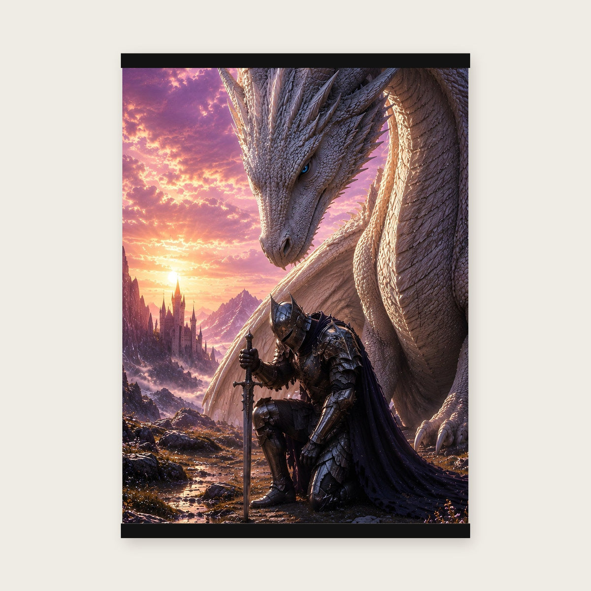 Das Gelöbnis – Poster mit schwarzer Holzleiste, 50×70 cm