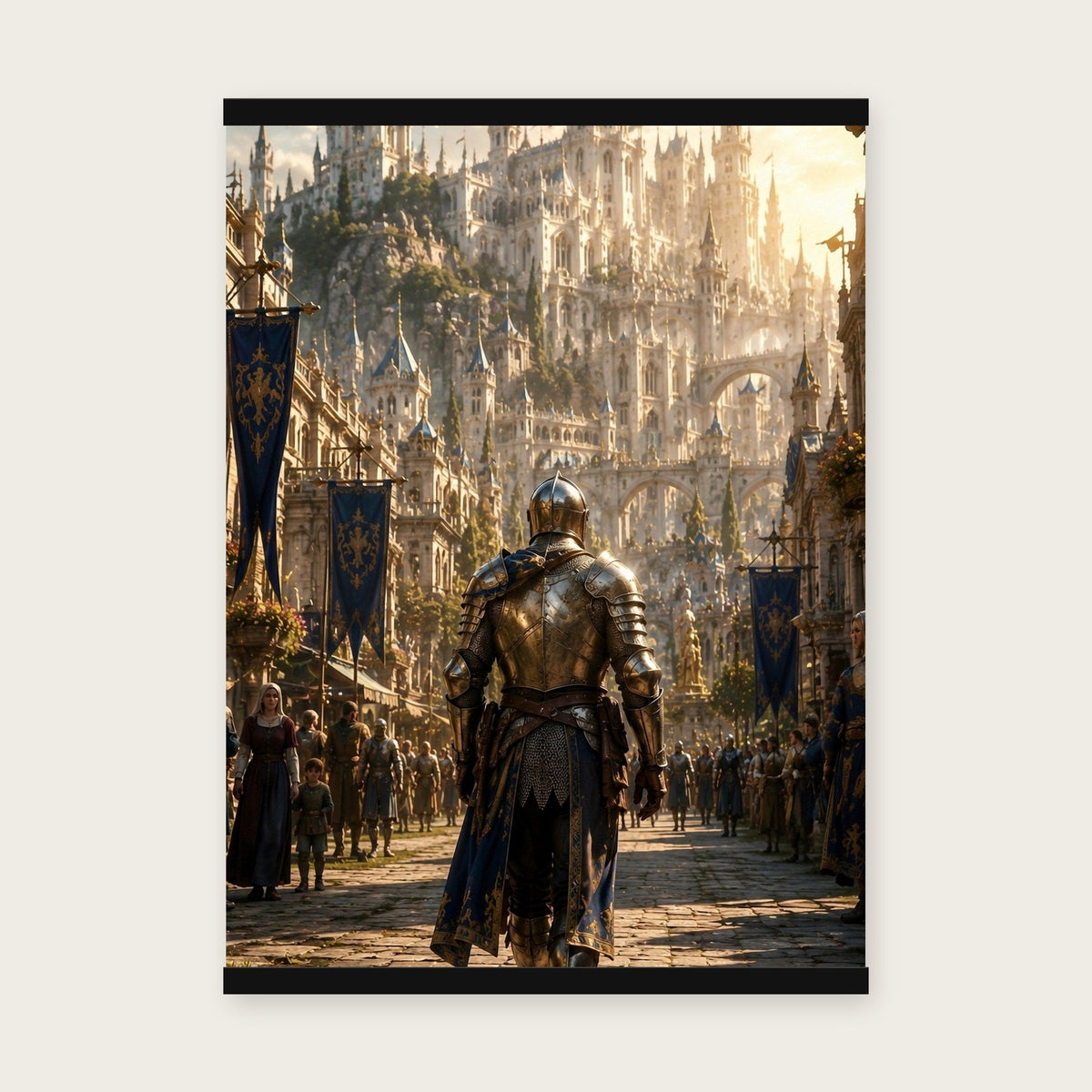 Der Heimkehrer – Poster mit schwarzer Holzleiste, 50×70 cm