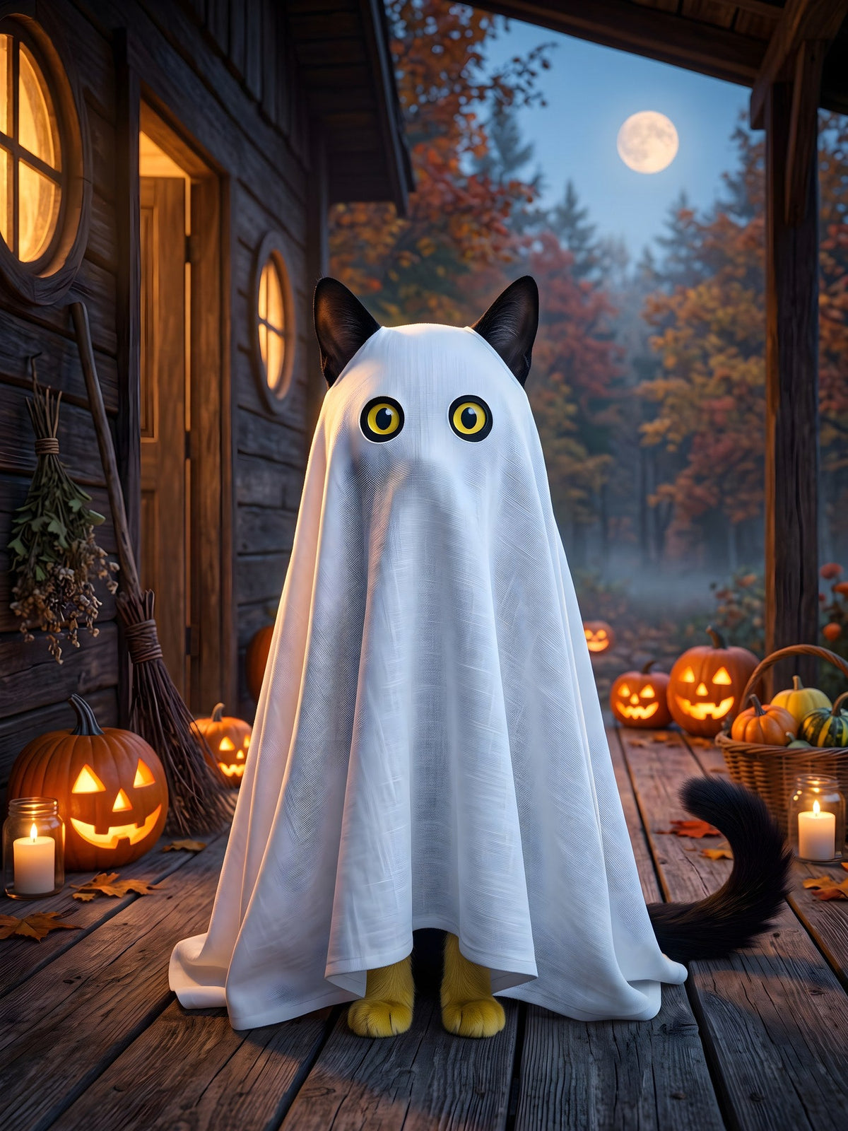 Die Spukkatze – Motiv