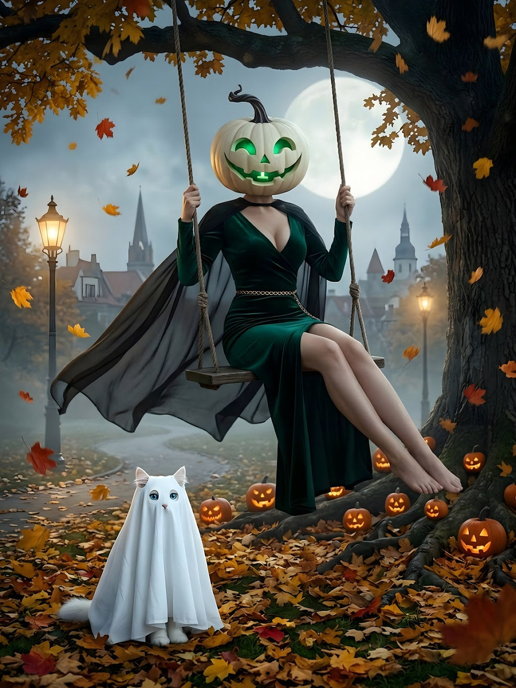 Die Herbstschaukel – Motiv
