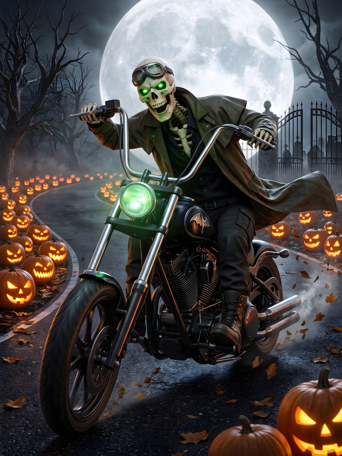 Der Knochenbiker – Motiv