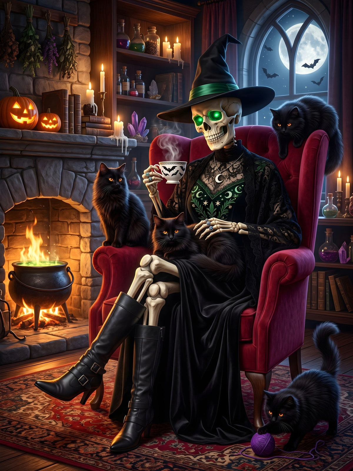 Die Katzenhexe – Motiv