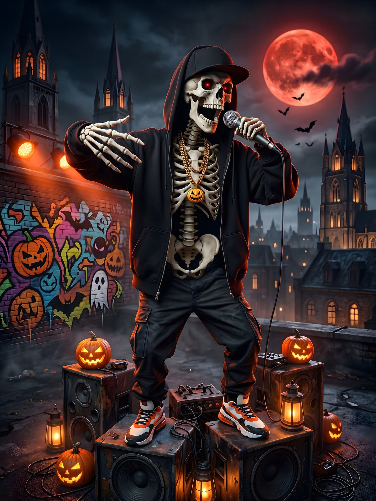 Der Knochen-Rapper – Motiv