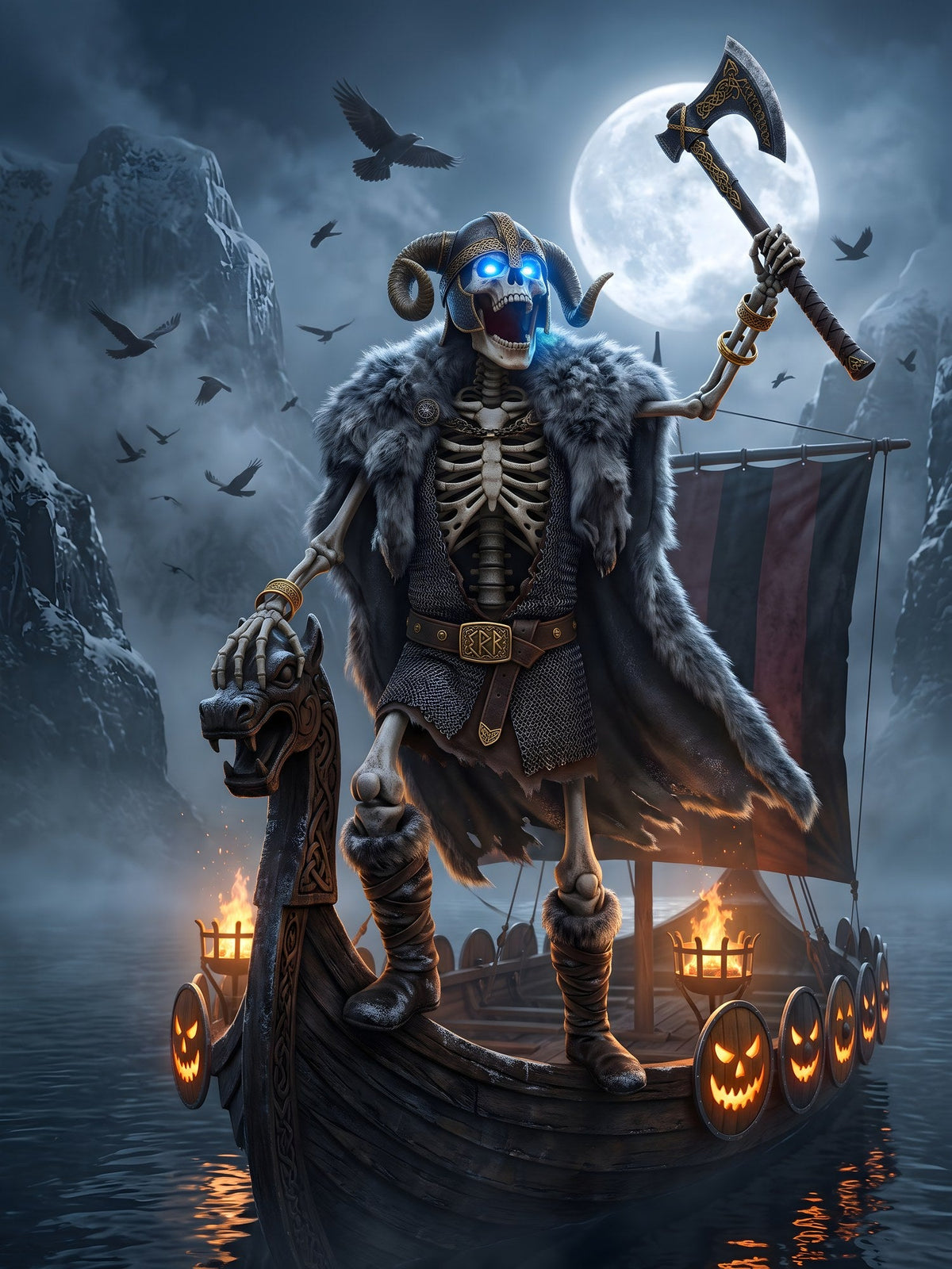 Der Skelett-Jarl – Motiv