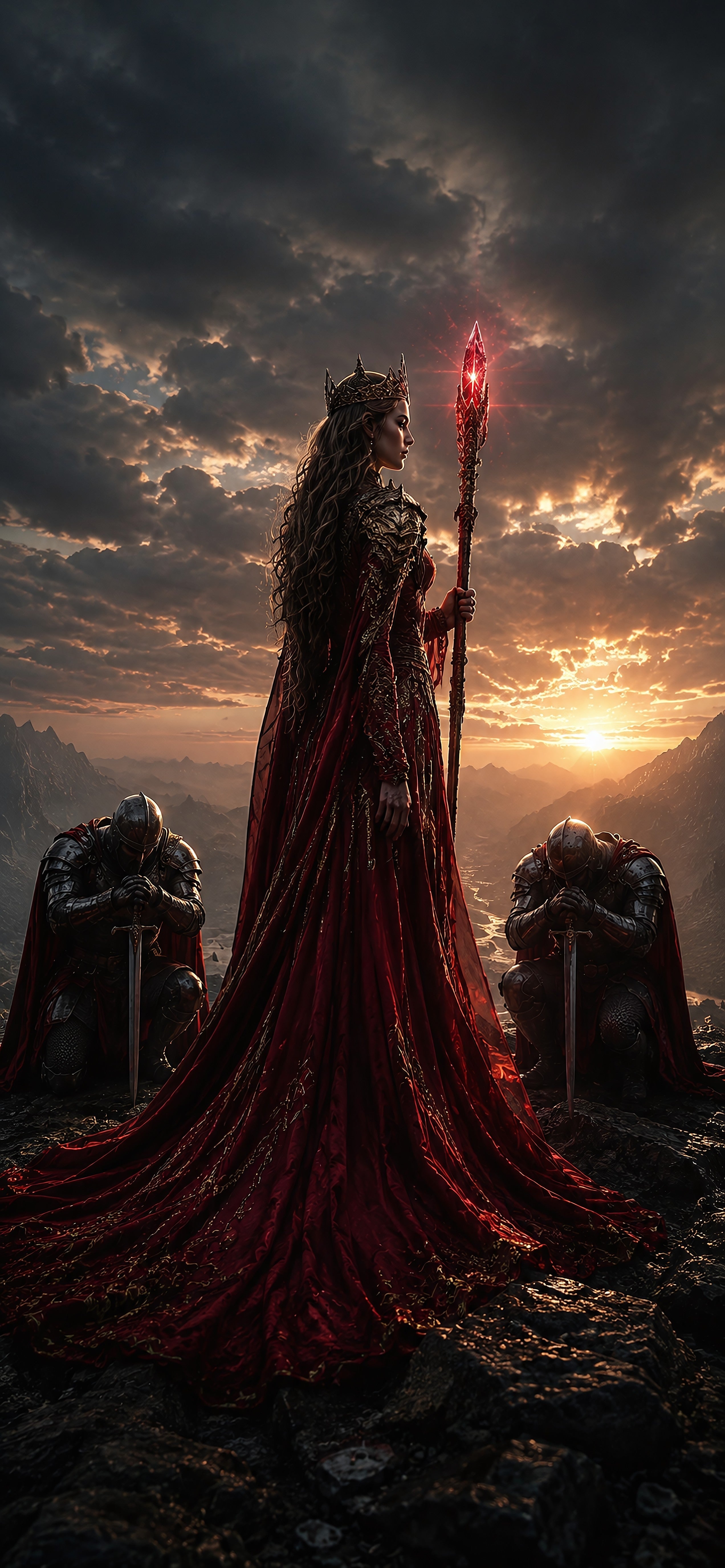 Die Blutkönigin — Dark-Fantasy Wandbild