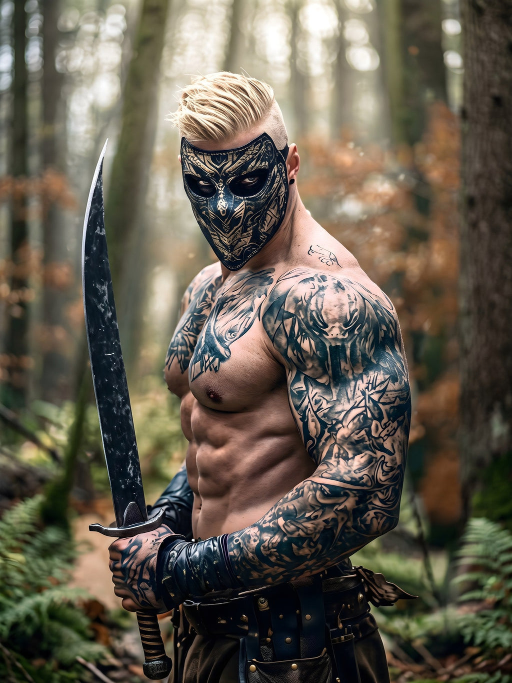 Der Maskenkrieger – Motiv