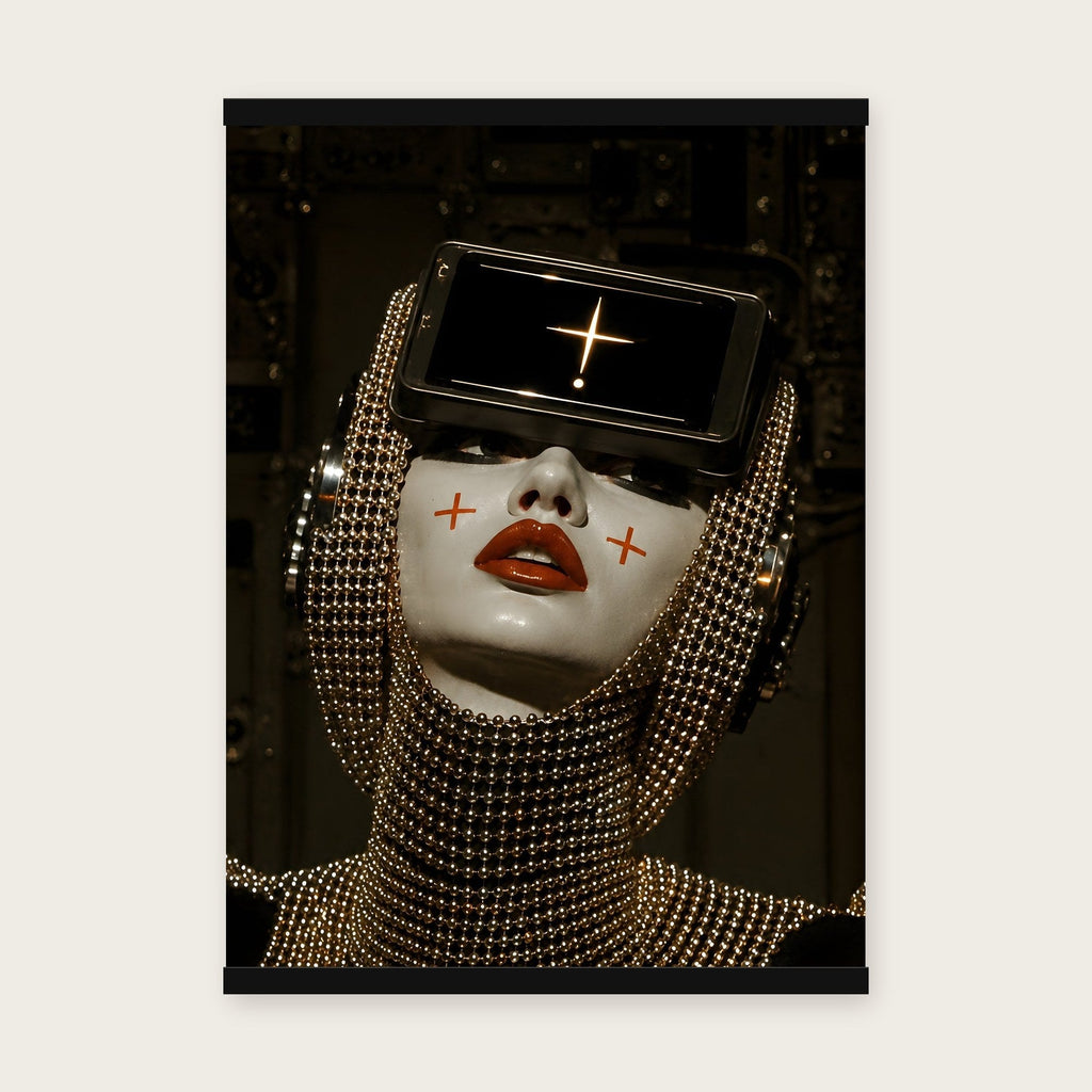 Die Orakel-Priesterin – Poster mit schwarzer Holzleiste, 50×70 cm
